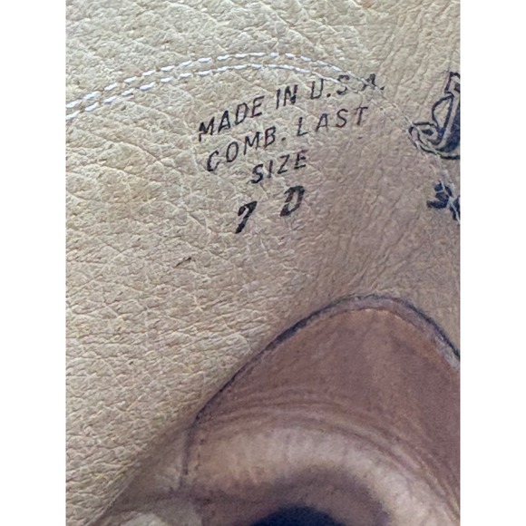 Justin Mens 7D Two Tone Apache Bullhide Pull On Western Cowboy Boots - Picture 6 of 13